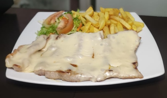 Cañon de cerdo gratinado