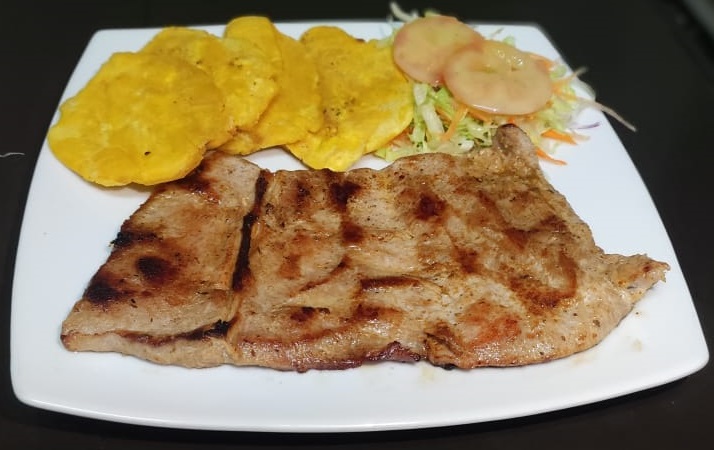 Cañon de cerdo gratinado